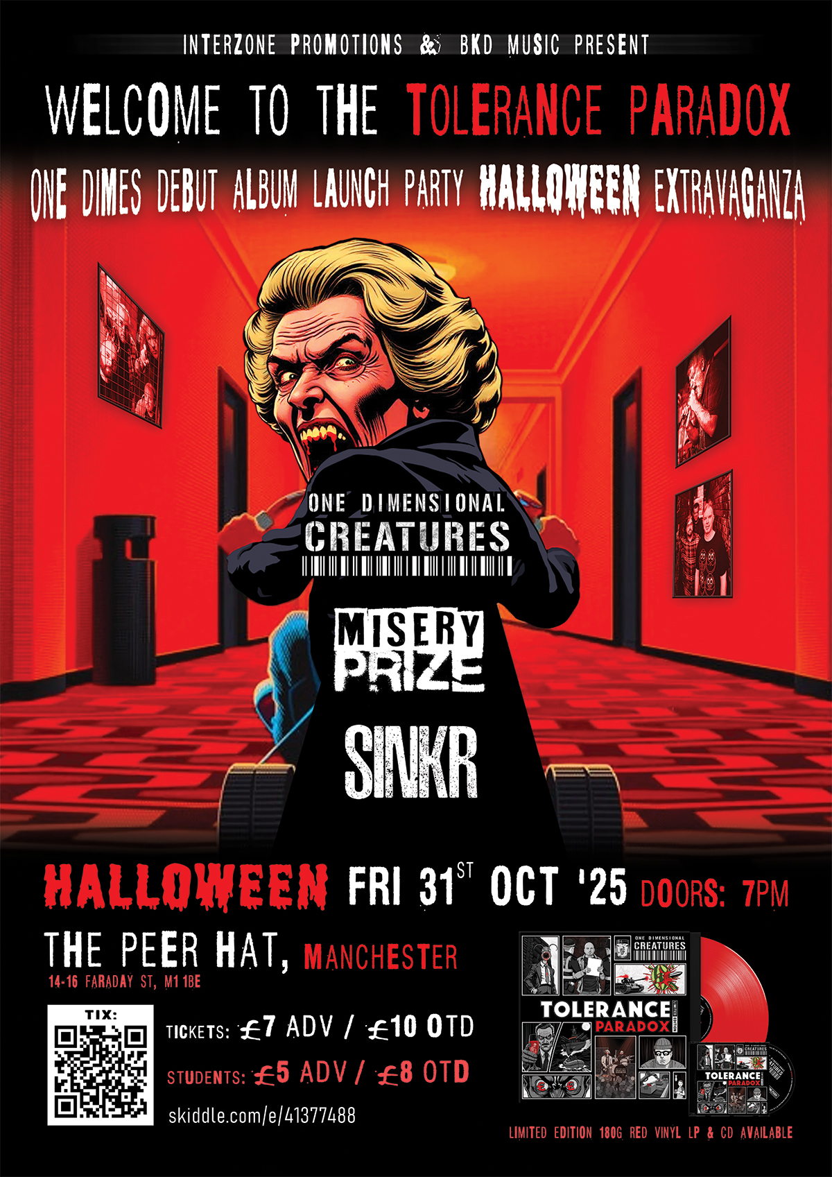 One Dimensional Creatures Tolerance Paradox Debut Album Halloween Launch Part 31st October 2025